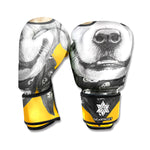 Golden Retriever With Glasses Print Boxing Gloves