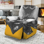 Golden Retriever With Glasses Print Recliner Slipcover