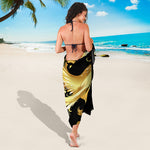 Golden Rooster Print Beach Sarong Wrap