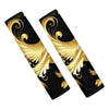 Golden Rooster Print Car Seat Belt Covers