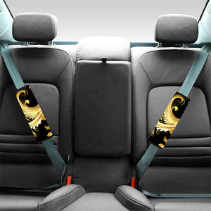 Golden Rooster Print Car Seat Belt Covers