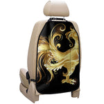 Golden Rooster Print Car Seat Organizers