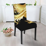 Golden Rooster Print Dining Chair Slipcover