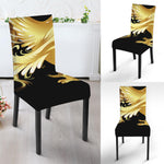 Golden Rooster Print Dining Chair Slipcover