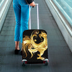 Golden Rooster Print Luggage Cover