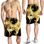 Golden Rooster Print Men's Shorts
