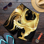 Golden Rooster Print Men's Shorts