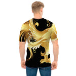 Golden Rooster Print Men's T-Shirt