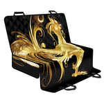 Golden Rooster Print Pet Car Back Seat Cover