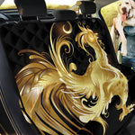 Golden Rooster Print Pet Car Back Seat Cover