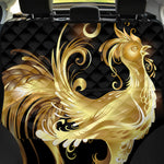Golden Rooster Print Pet Car Back Seat Cover