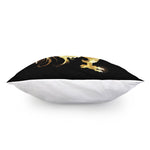 Golden Rooster Print Pillow Cover