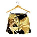 Golden Rooster Print Women's Shorts