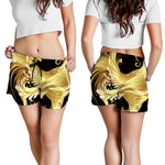 Golden Rooster Print Women's Shorts