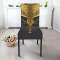 Golden Spiritual Bird Print Dining Chair Slipcover