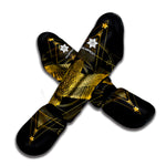 Golden Spiritual Bird Print Muay Thai Shin Guard