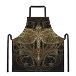 Golden Spiritual Dragonfly Print Apron