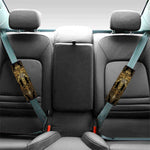Golden Spiritual Dragonfly Print Car Seat Belt Covers