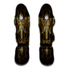 Golden Spiritual Dragonfly Print Muay Thai Shin Guard