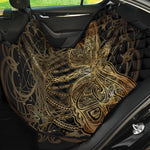 Golden Spiritual Dragonfly Print Pet Car Back Seat Cover