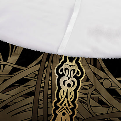 Golden Spiritual Dragonfly Print Sofa Cover