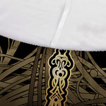 Golden Spiritual Dragonfly Print Sofa Cover