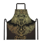 Golden Spiritual Elephant Print Apron