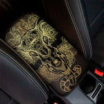 Golden Spiritual Elephant Print Car Center Console Cover