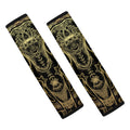 Golden Spiritual Elephant Print Car Seat Belt Covers