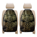 Golden Spiritual Elephant Print Car Seat Organizers