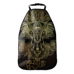 Golden Spiritual Elephant Print Car Seat Organizers