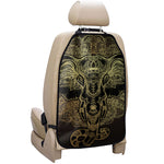 Golden Spiritual Elephant Print Car Seat Organizers