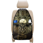 Golden Spiritual Elephant Print Car Seat Organizers