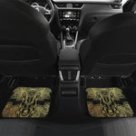 Golden Spiritual Elephant Print Front and Back Car Floor Mats