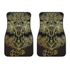 Golden Spiritual Elephant Print Front Car Floor Mats