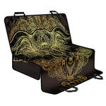 Golden Spiritual Elephant Print Pet Car Back Seat Cover