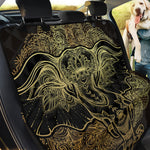 Golden Spiritual Elephant Print Pet Car Back Seat Cover