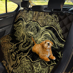 Golden Spiritual Elephant Print Pet Car Back Seat Cover