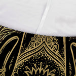 Golden Spiritual Elephant Print Sofa Cover