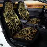 Golden Spiritual Elephant Print Universal Fit Car Seat Covers