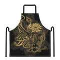 Golden Spiritual Koi Carp Print Apron