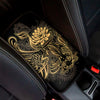 Golden Spiritual Koi Carp Print Car Center Console Cover