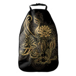 Golden Spiritual Koi Carp Print Car Seat Organizers