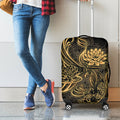 Golden Spiritual Koi Carp Print Luggage Cover