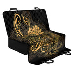 Golden Spiritual Koi Carp Print Pet Car Back Seat Cover