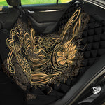 Golden Spiritual Koi Carp Print Pet Car Back Seat Cover