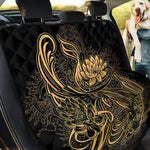 Golden Spiritual Koi Carp Print Pet Car Back Seat Cover