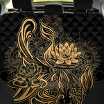 Golden Spiritual Koi Carp Print Pet Car Back Seat Cover