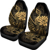 Golden Spiritual Koi Carp Print Universal Fit Car Seat Covers