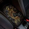 Golden Spiritual Koi Fish Print Car Center Console Cover